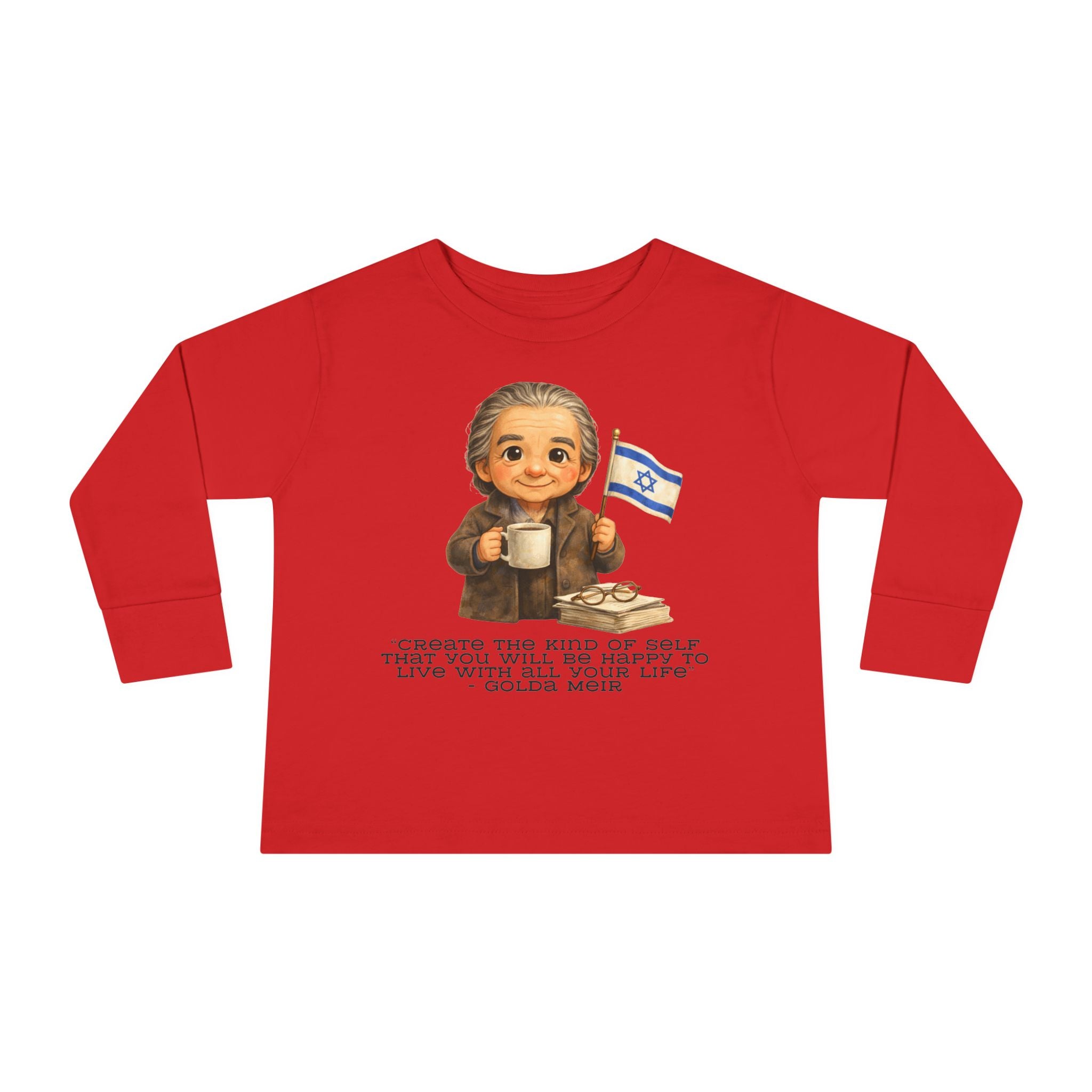 Golda Meir Kids Shirt, Jewish Leader Kids Tee with Inspirational Quote, Jewish History Shirt for Children, Hebrew School Gift