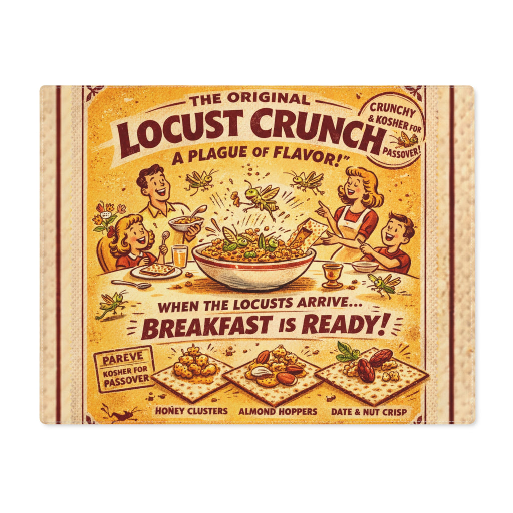 PASSOVER pesach locust crunch Passover Placemat, Funny Seder Table Mat, Pesach Decor