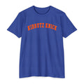 Kibbutz Knick T Shirt, Blue Orange Jewish Basketball Shirt, Israel Inspired Kibbutz Gift Tee
