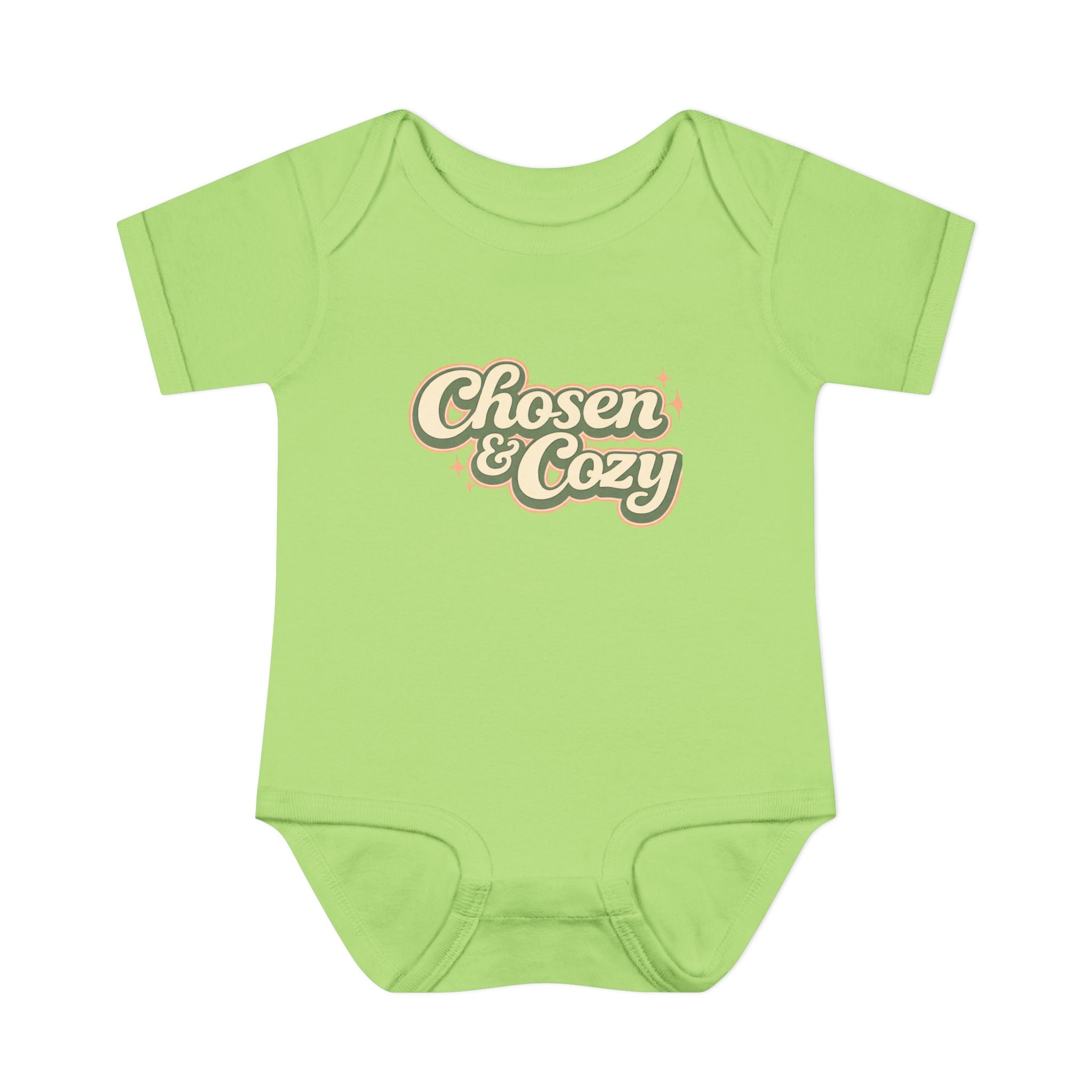 Chosen & Cozy Passover Pasach Infant Bodysuit | Retro Script Baby Onesie
