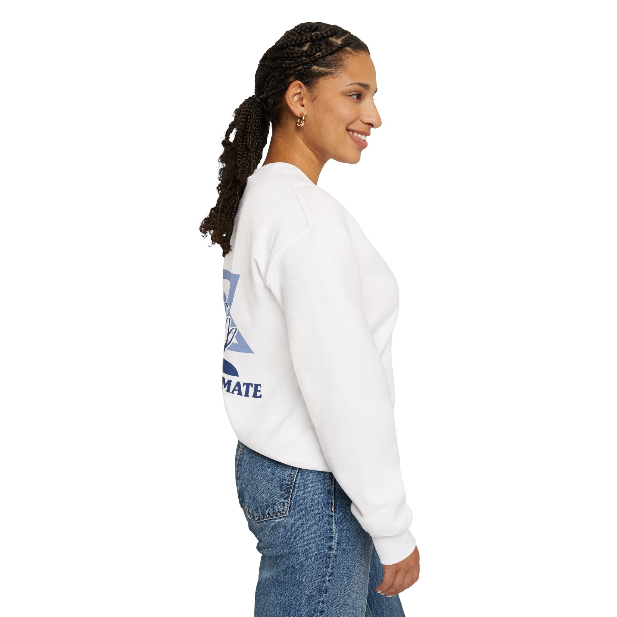 Haters Gonna Schmate Sweatshirt, Funny Jewish Crewneck with Star of David, Retro Yiddish Sweatshirt, Hanukkah Gift for Her