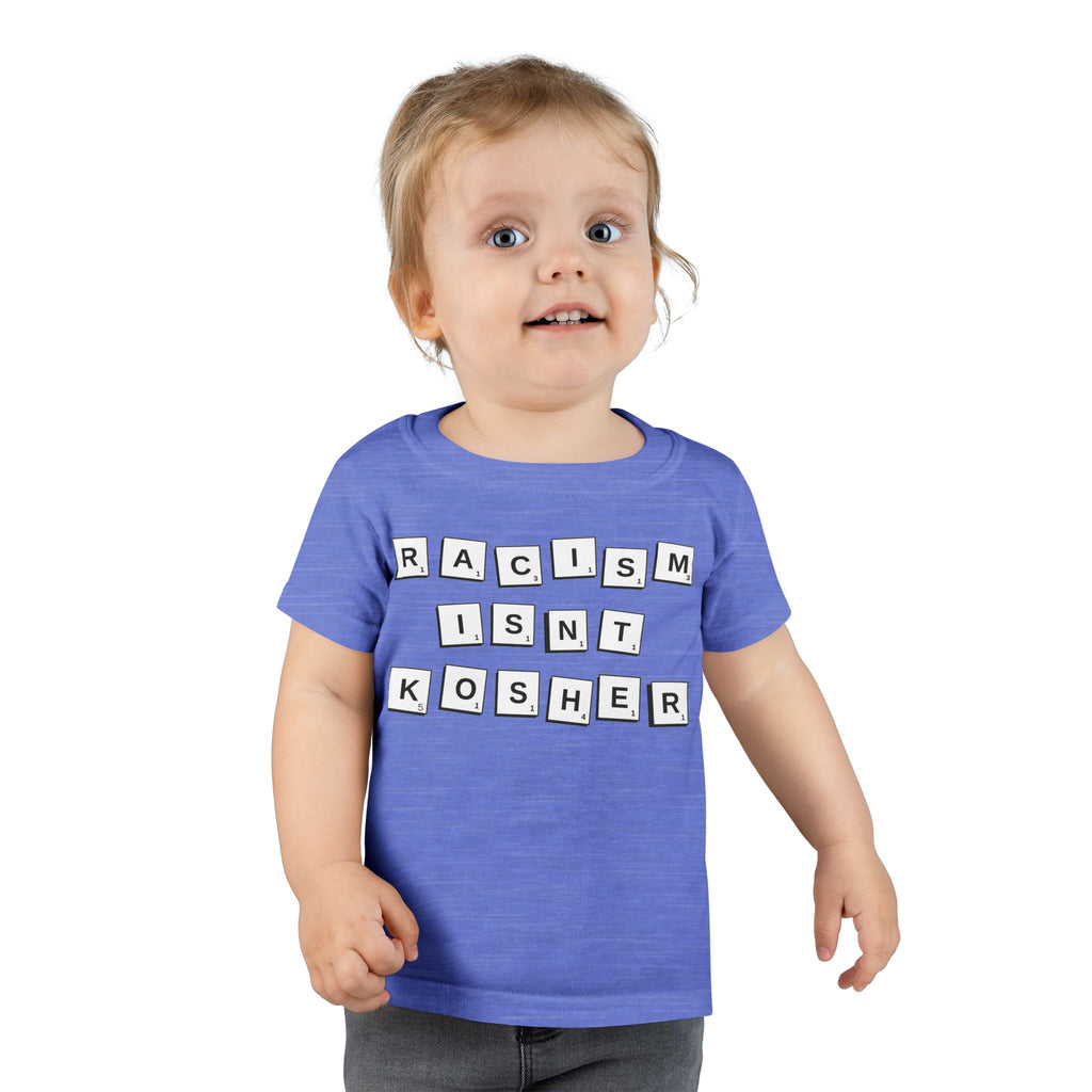 Toddler T-Shirt: "Racism Isn't Kosher" Graphic Tee, Kids Equality Apparel, Cute Gift for Activist Parents, Toddler Outfit, Social Justice