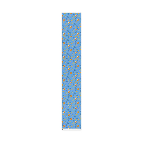 Blue Hanukkah Wrapping Paper, Modern Judaica Gift Wrap, Jewish Holiday Present Packaging