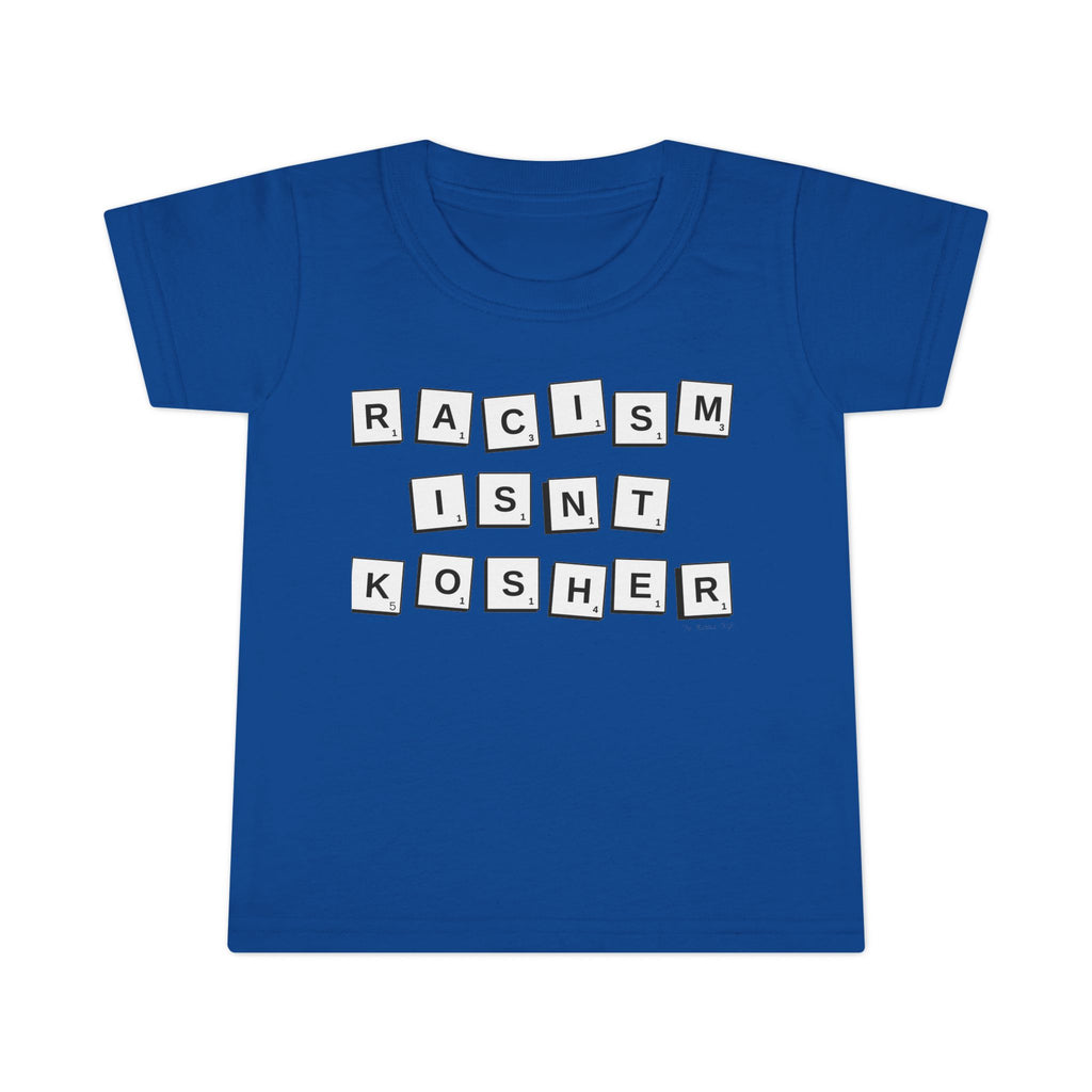Toddler T-Shirt: "Racism Isn't Kosher" Graphic Tee, Kids Equality Apparel, Cute Gift for Activist Parents, Toddler Outfit, Social Justice