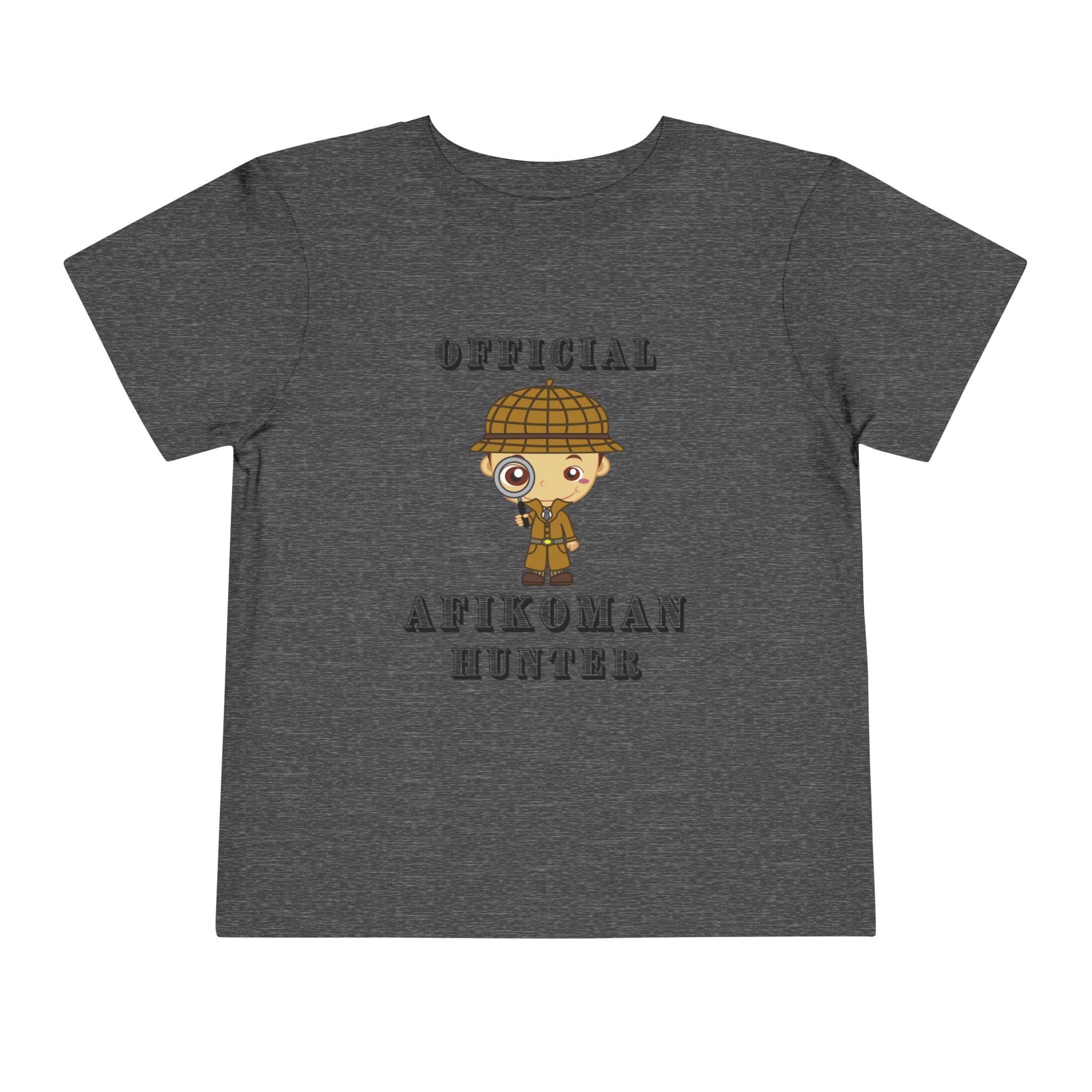 Afikomen Hunter Toddler T Shirt, Passover Kids Shirt Bella Canvas 3001T, Pesach Seder Outfit, Jewish Holiday Kids Gift