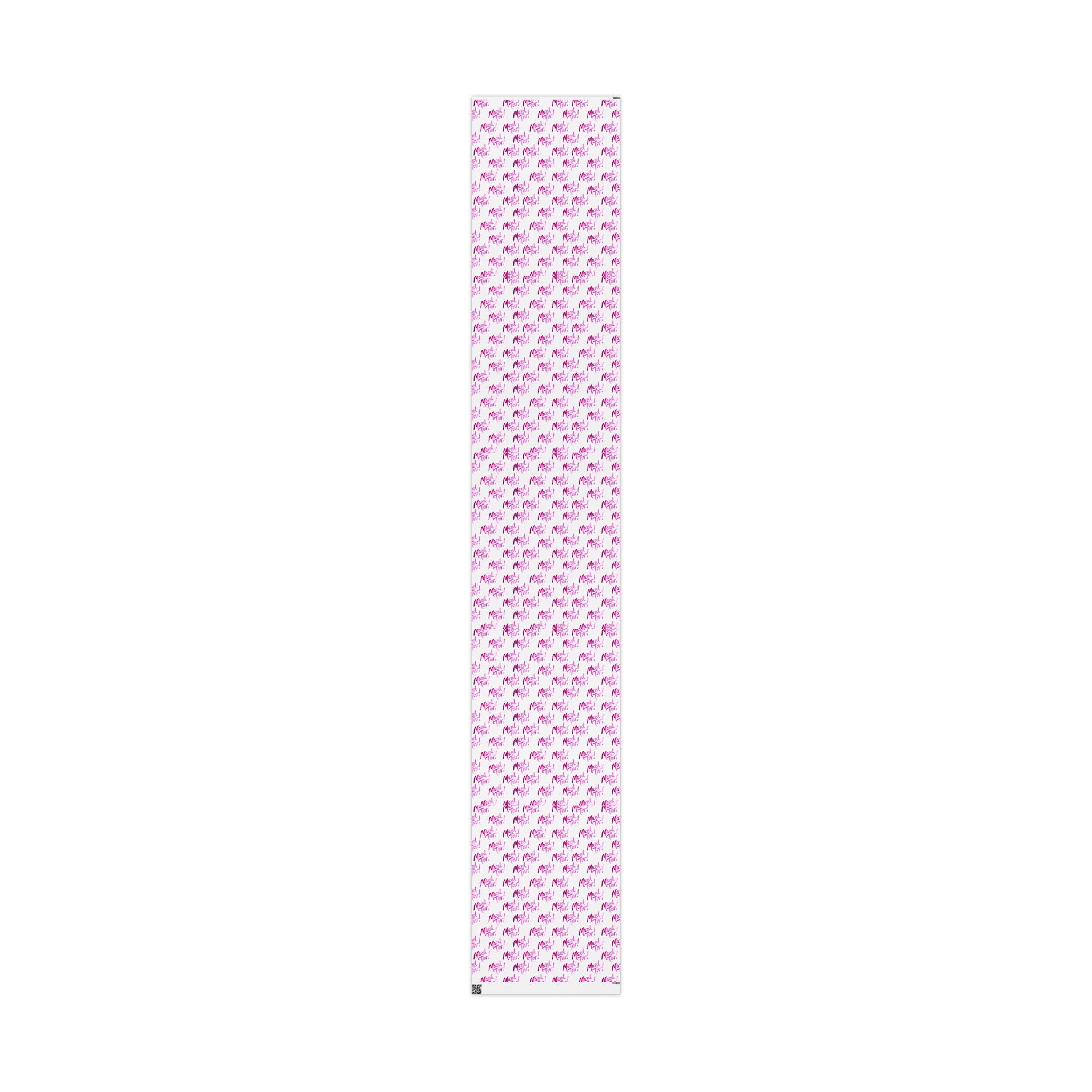 White and Pink Mazel Tov Wrapping Paper Roll, Jewish Gift Wrap for Baby Girl Naming Bat Mitzvah Wedding, Simcha Present Wrap
