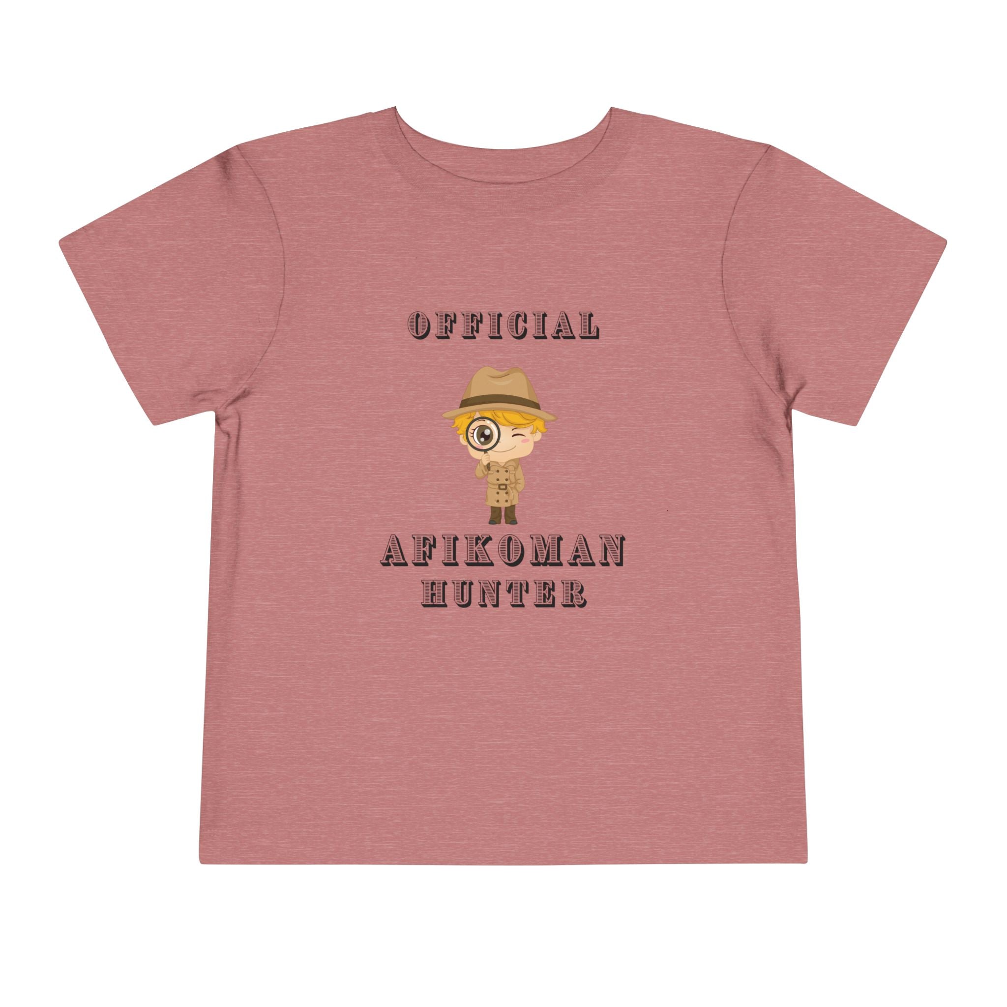Afikomen Hunter Toddler T Shirt, Passover Kids Shirt , Pesach Seder Outfit, Jewish Holiday Kids Gift girl
