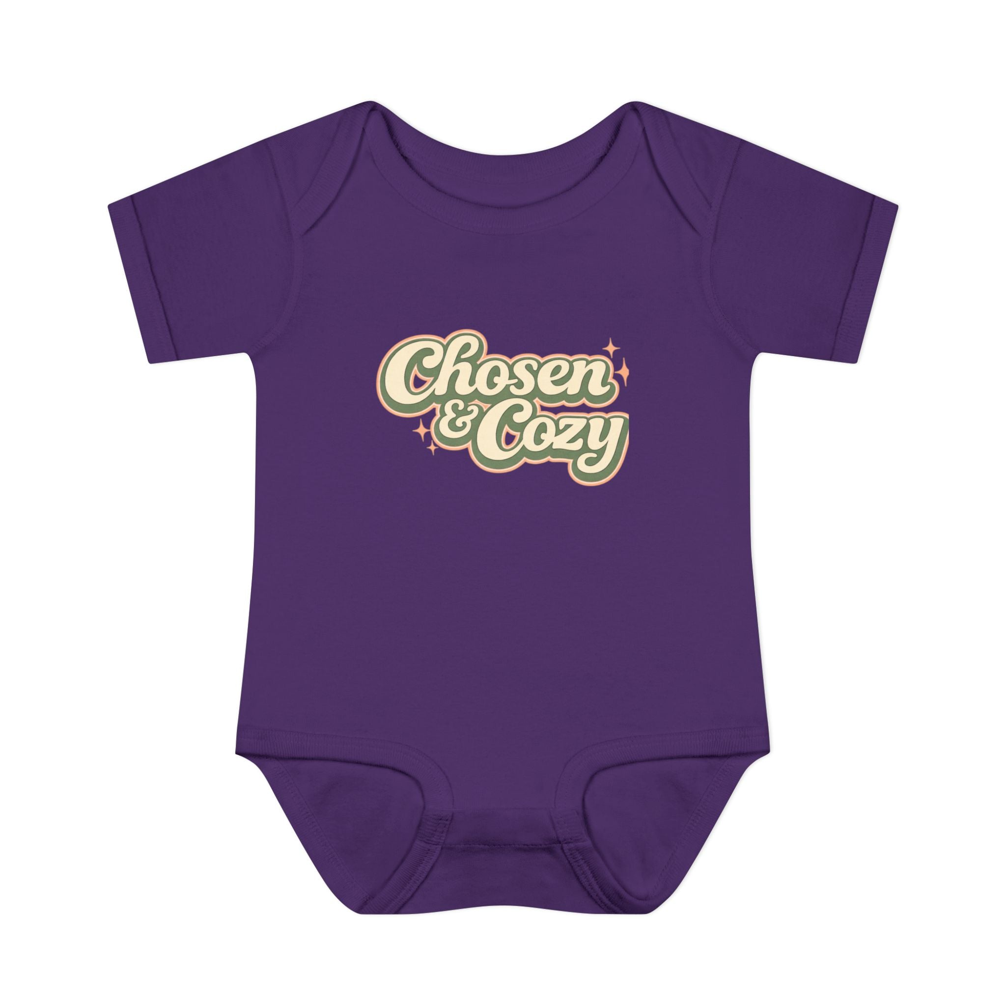 Chosen & Cozy Passover Pasach Infant Bodysuit | Retro Script Baby Onesie