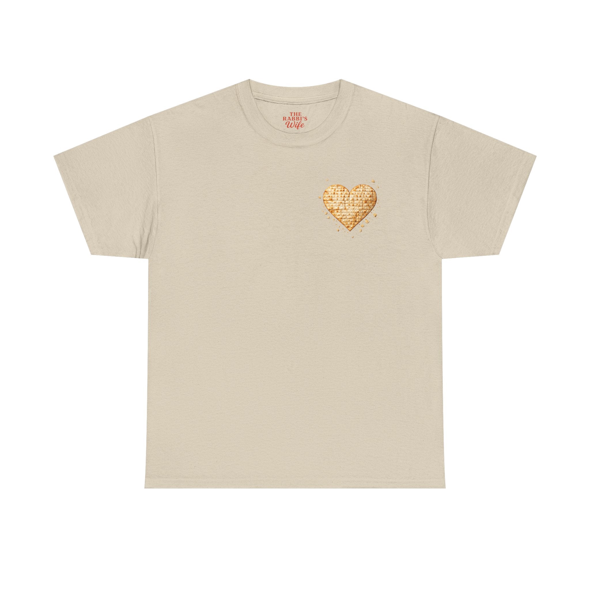 Matzah Heart T Shirt Passover Shirt for Women, Jewish Holiday Tee, Matzah Texture Love Shirt, Jewish Mom Gift