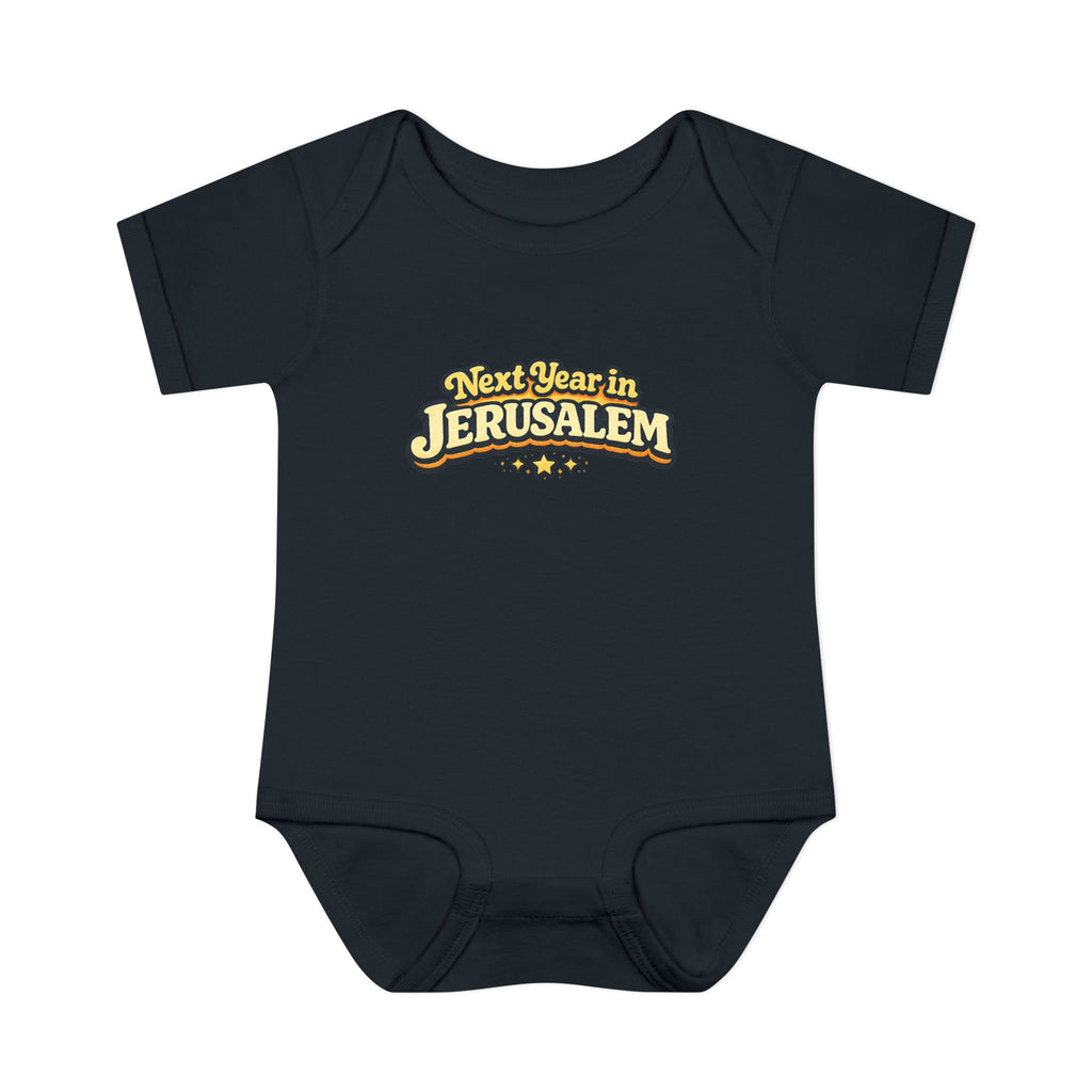 Next Year in Jerusalem Bodysuit | Baby Jewish Holiday Passover Shirt