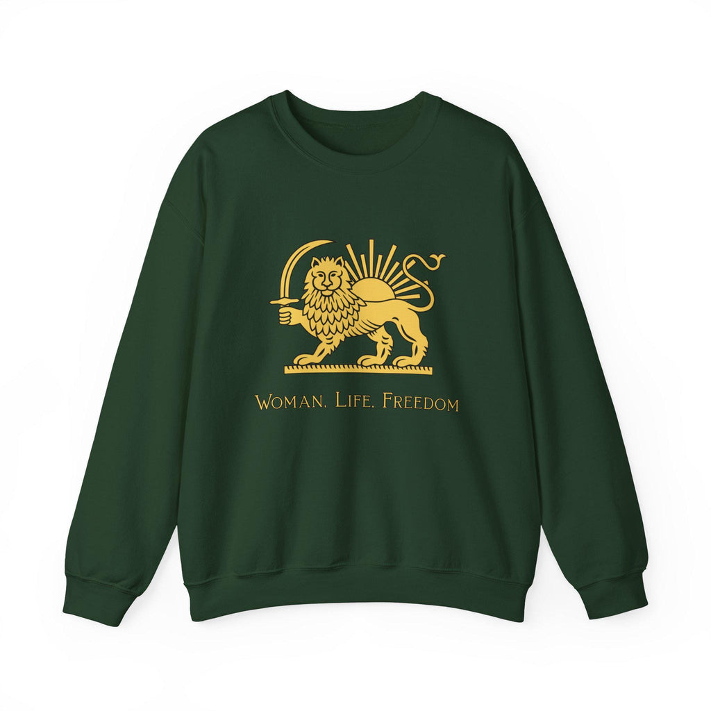 Woman Life Freedom Lion of Persia Sweatshirt, Iran Crest Crewneck, Feminist Protest Sweatshirt Gift