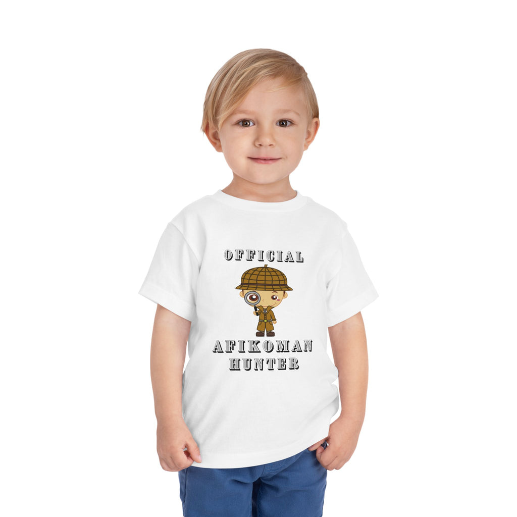 Afikomen Hunter Toddler T Shirt, Passover Kids Shirt Bella Canvas 3001T, Pesach Seder Outfit, Jewish Holiday Kids Gift