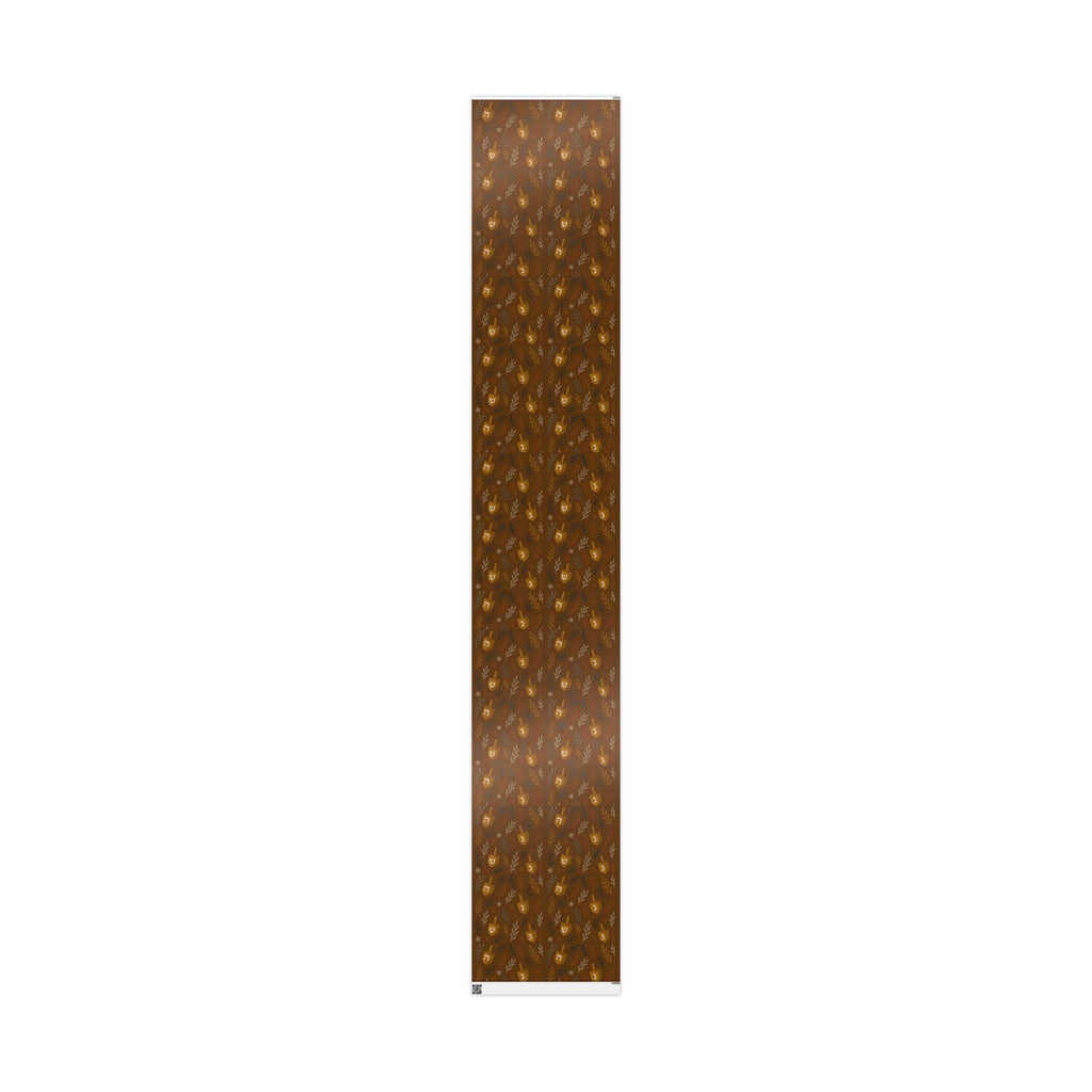 Floral Dreidel Hanukkah Wrapping Paper, Elegant Jewish Gift Wrap