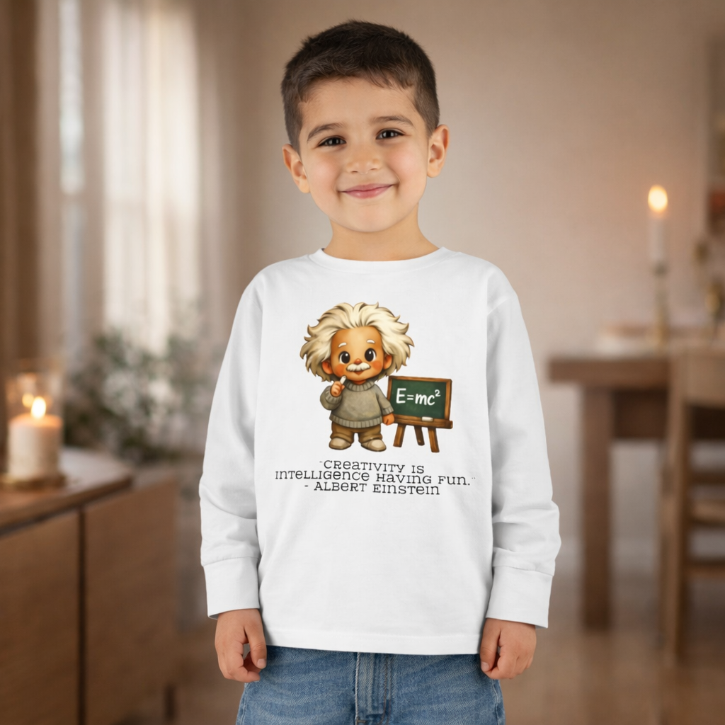 Albert Einstein Kids Shirt, Jewish Scientist Kids Tee, Creativity Quote Shirt for Children, Jewish History Shirt, STEM Kids Gift