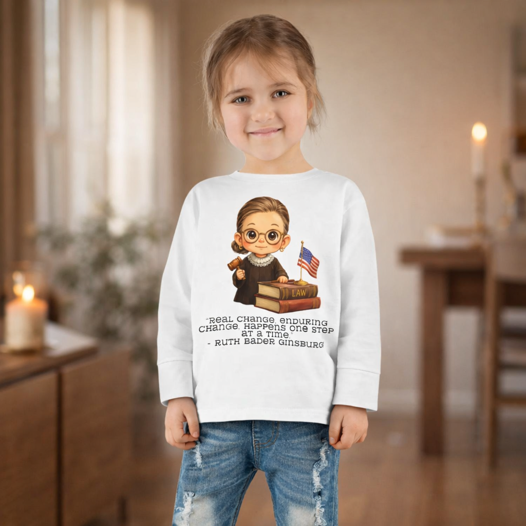 Ruth Bader Ginsburg Kids Shirt, RBG Quote Kids Tee, Jewish Hero Kids Shirt, Jewish History Shirt for Children, Girl Power Kids