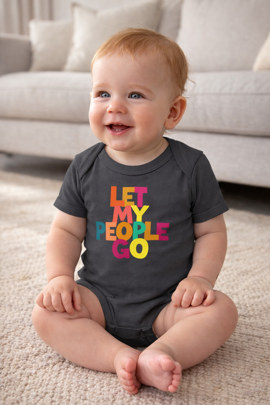 Let My People Go Baby Onesie, Funny Jewish Infant Bodysuit, Passover Baby Outfit, Jewish Baby Shower Gift, Hebrew Humor