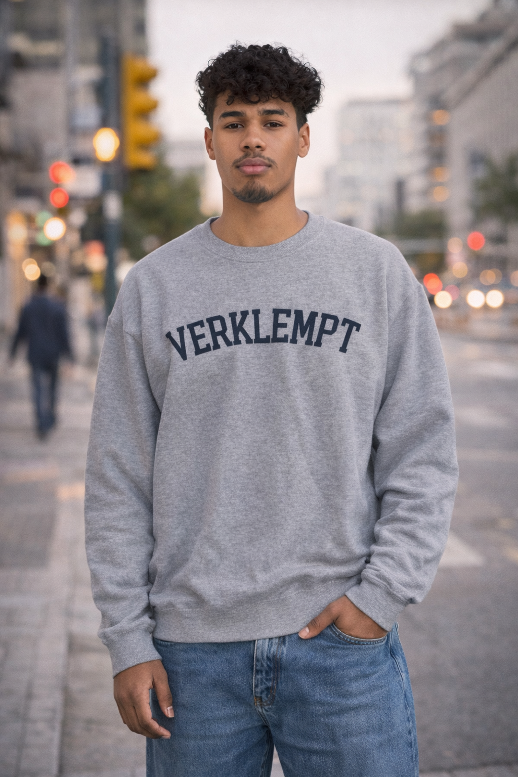 Verklempt Sweatshirt Yiddish Crewneck, Funny Jewish Slang Pullover, Cozy Embroidered Judaica Gift