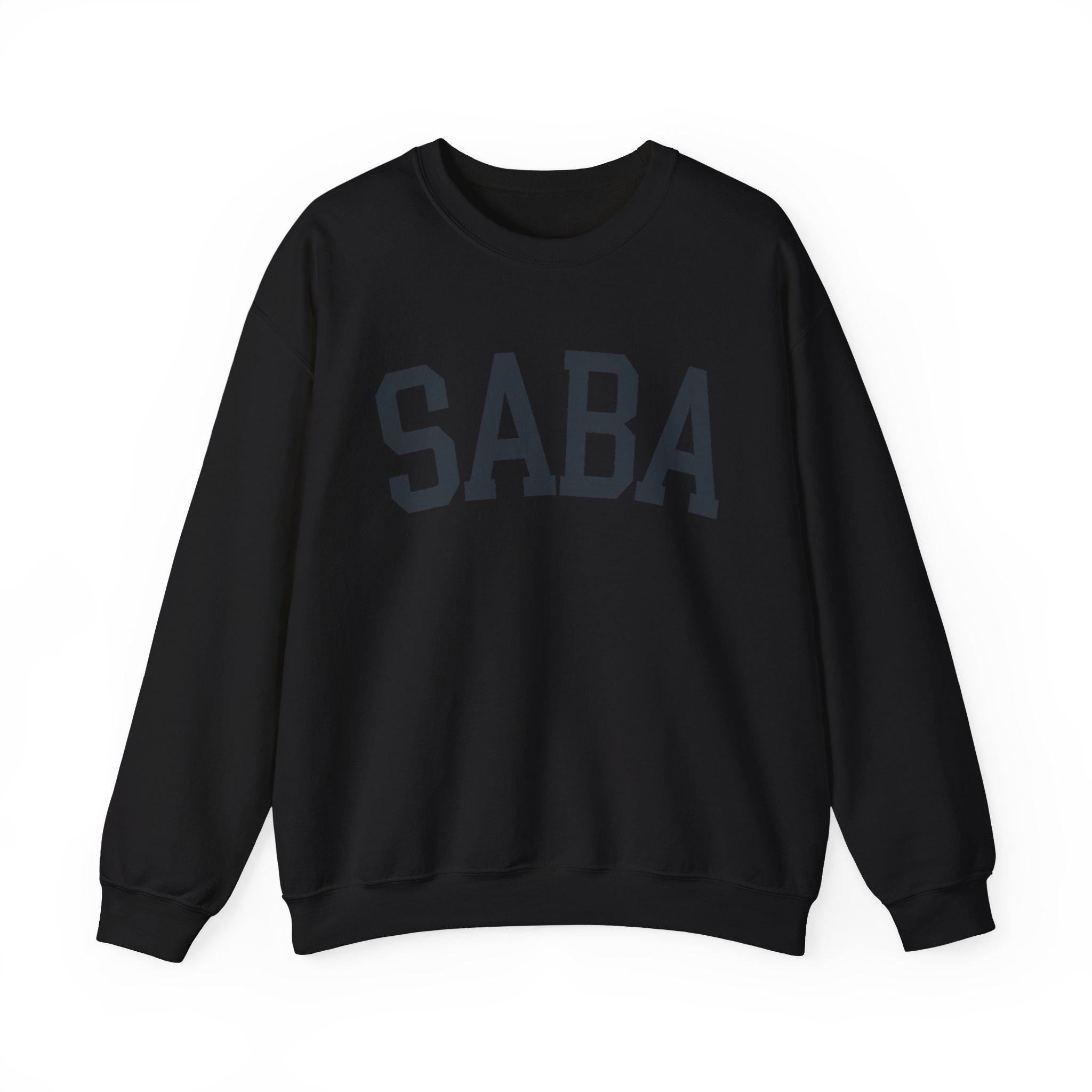 SABA Sweatshirt Hebrew Grandpa Crewneck, Jewish Grandfather Collegiate Letter Sweater Gift
