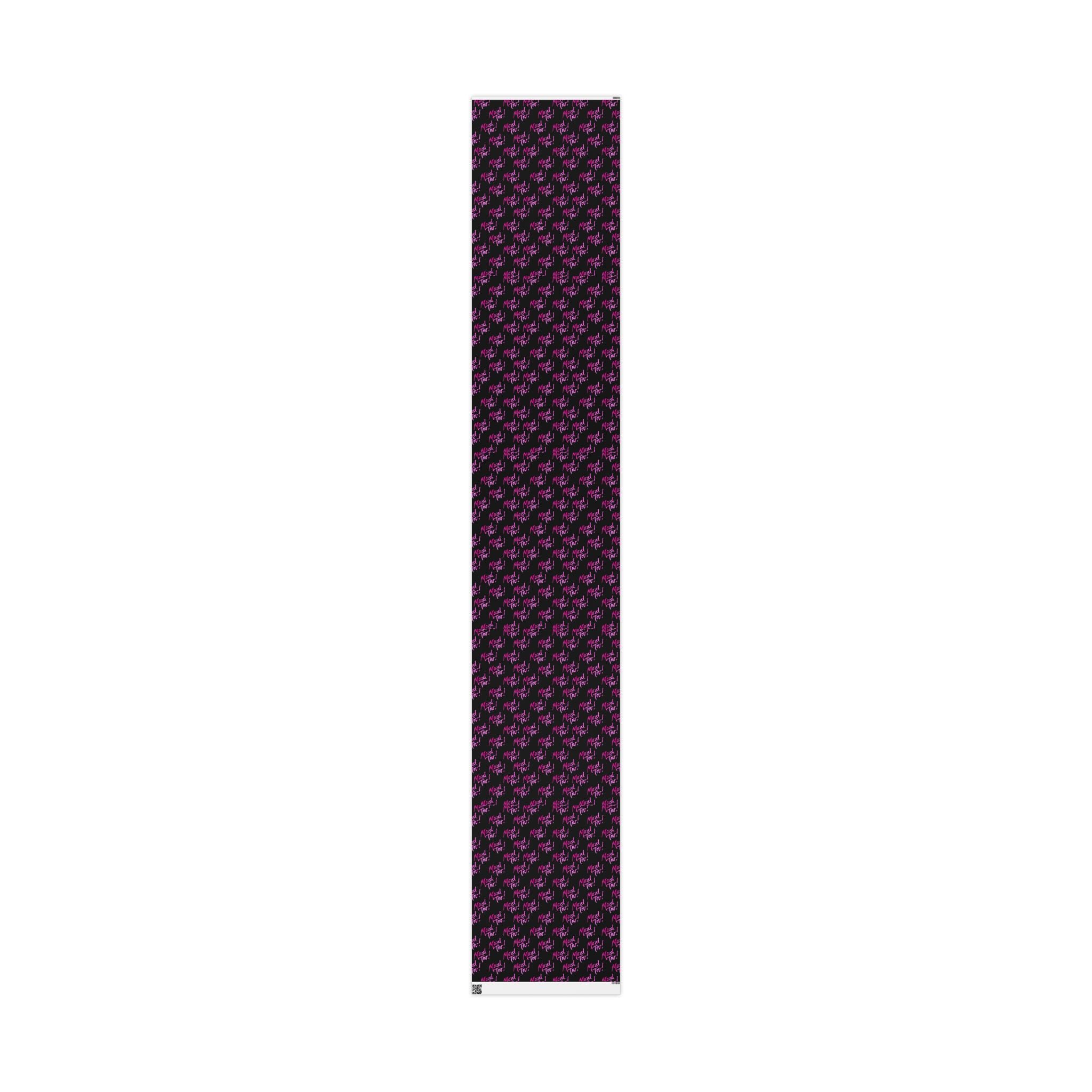 Black and Pink Mazel Tov Wrapping Paper Roll, Jewish Gift Wrap for Bat Mitzvah Baby Girl Naming Wedding, Modern Simcha Present Wrap