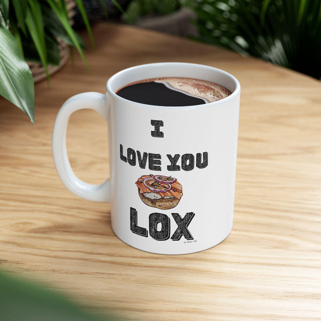 I Love You Lox Coffee Mug, Funny Jewish Gift
