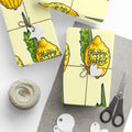Etrog and Lulav Sukkot Wrapping Paper, Jewish Holiday Wrap