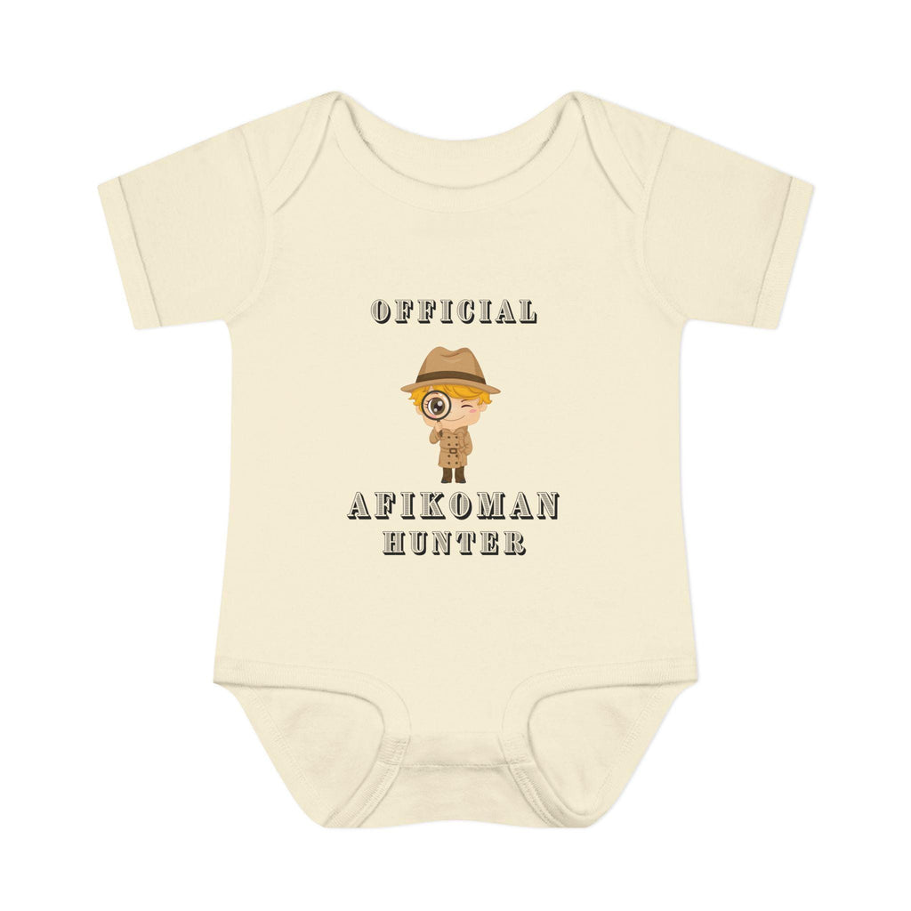 Official Afikoman hunter baby body suit
