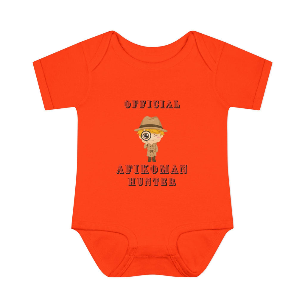 Official Afikoman hunter baby body suit