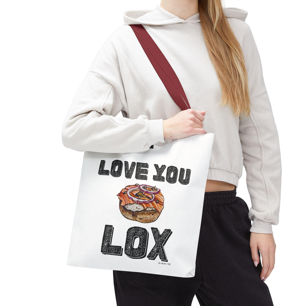 I Love You Lox Tote Bag, Funny Jewish Foodie Gift