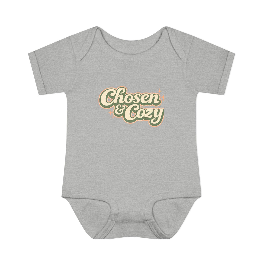Chosen & Cozy Passover Pasach Infant Bodysuit | Retro Script Baby Onesie