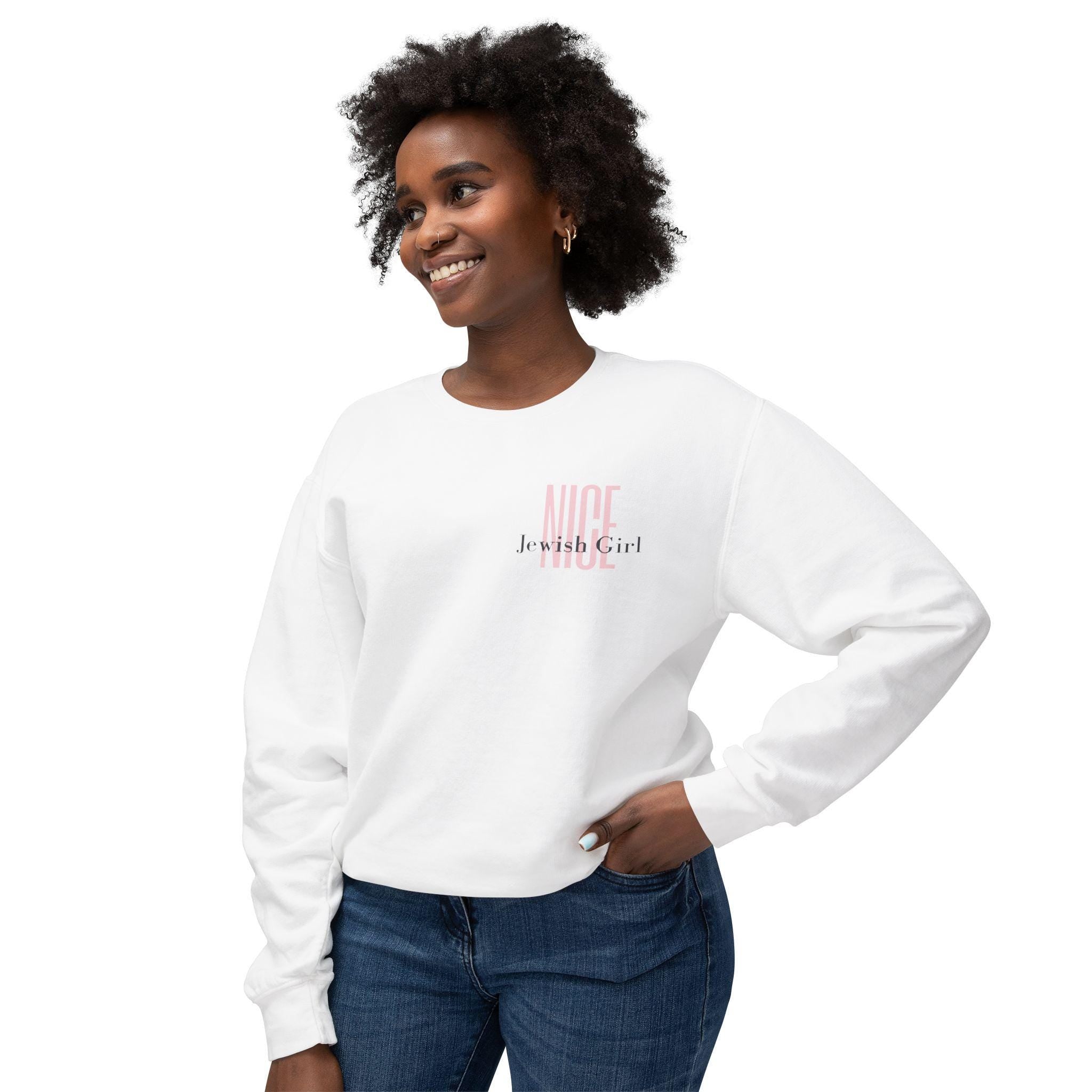 Nice Jewish Girl Unisex Crewneck Sweatshirt, Cultural Pride Apparel