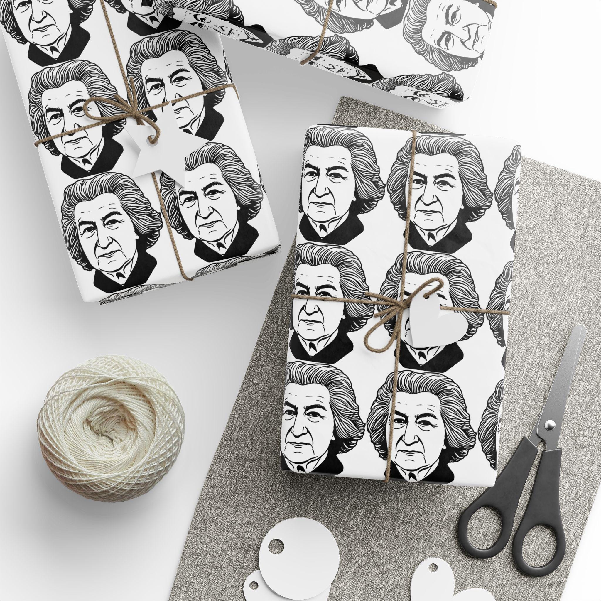 Golda Meir Wrapping Paper | Israeli Prime Minister Gift Wrap