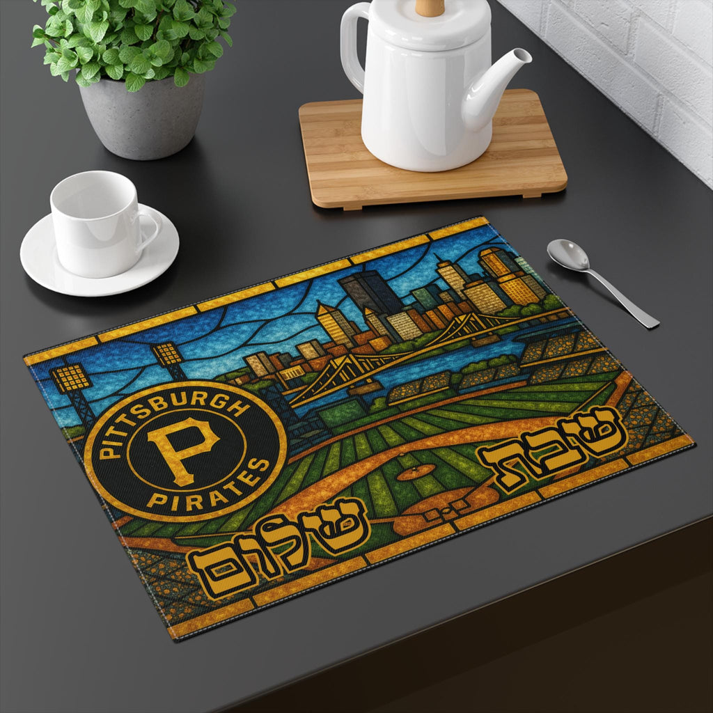 Pittsburgh Pirates Challah Cover, Black and Gold Judaica, Baseball Gift