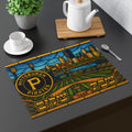 Pittsburgh Pirates Challah Cover, Black and Gold Judaica, Baseball Gift