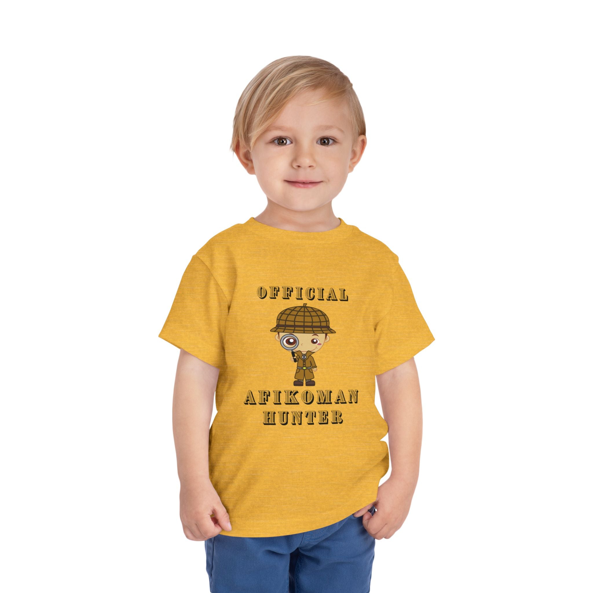 Afikomen Hunter Toddler T Shirt, Passover Kids Shirt Bella Canvas 3001T, Pesach Seder Outfit, Jewish Holiday Kids Gift
