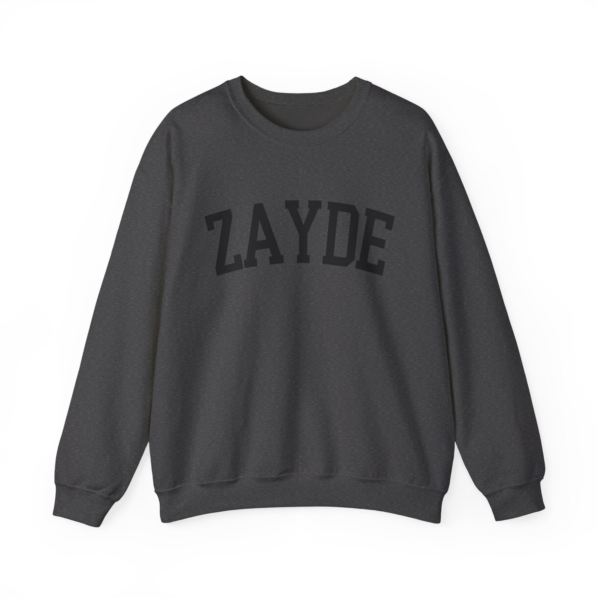 Zayde Sweatshirt Yiddish Grandpa Crewneck, Jewish Grandfather Collegiate Letter Sweater Gift