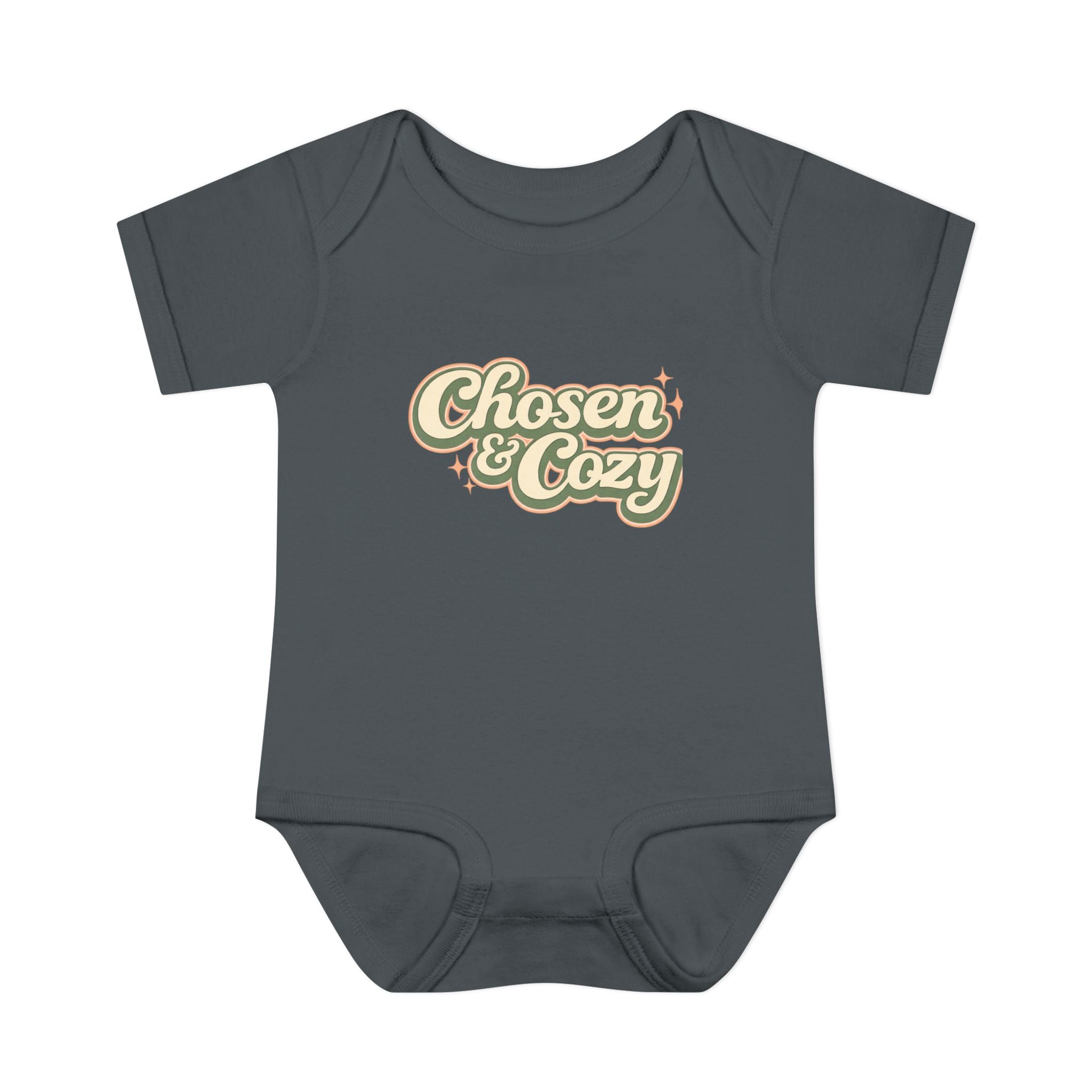 Chosen & Cozy Passover Pasach Infant Bodysuit | Retro Script Baby Onesie