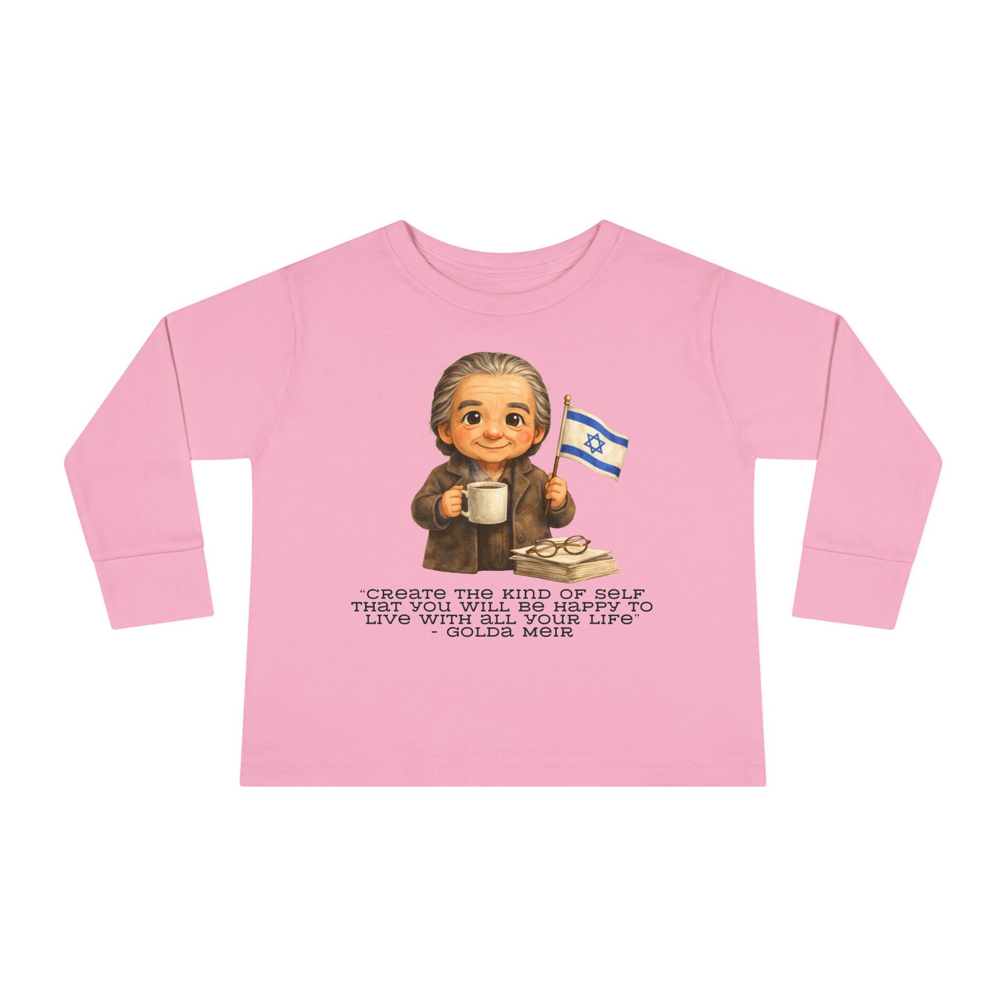 Golda Meir Kids Shirt, Jewish Leader Kids Tee with Inspirational Quote, Jewish History Shirt for Children, Hebrew School Gift