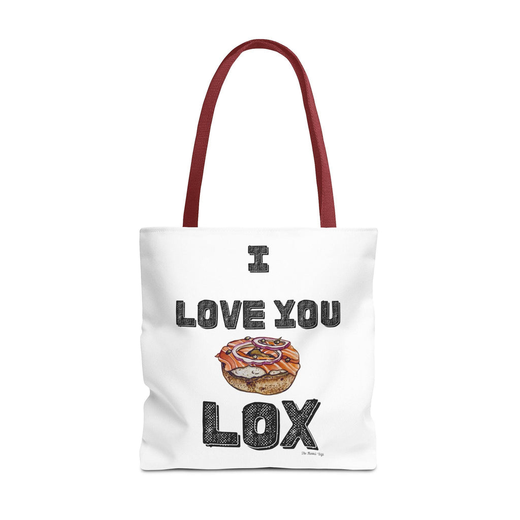 Funny Lox Bagel Tote Bag, Jewish Foodie Gift