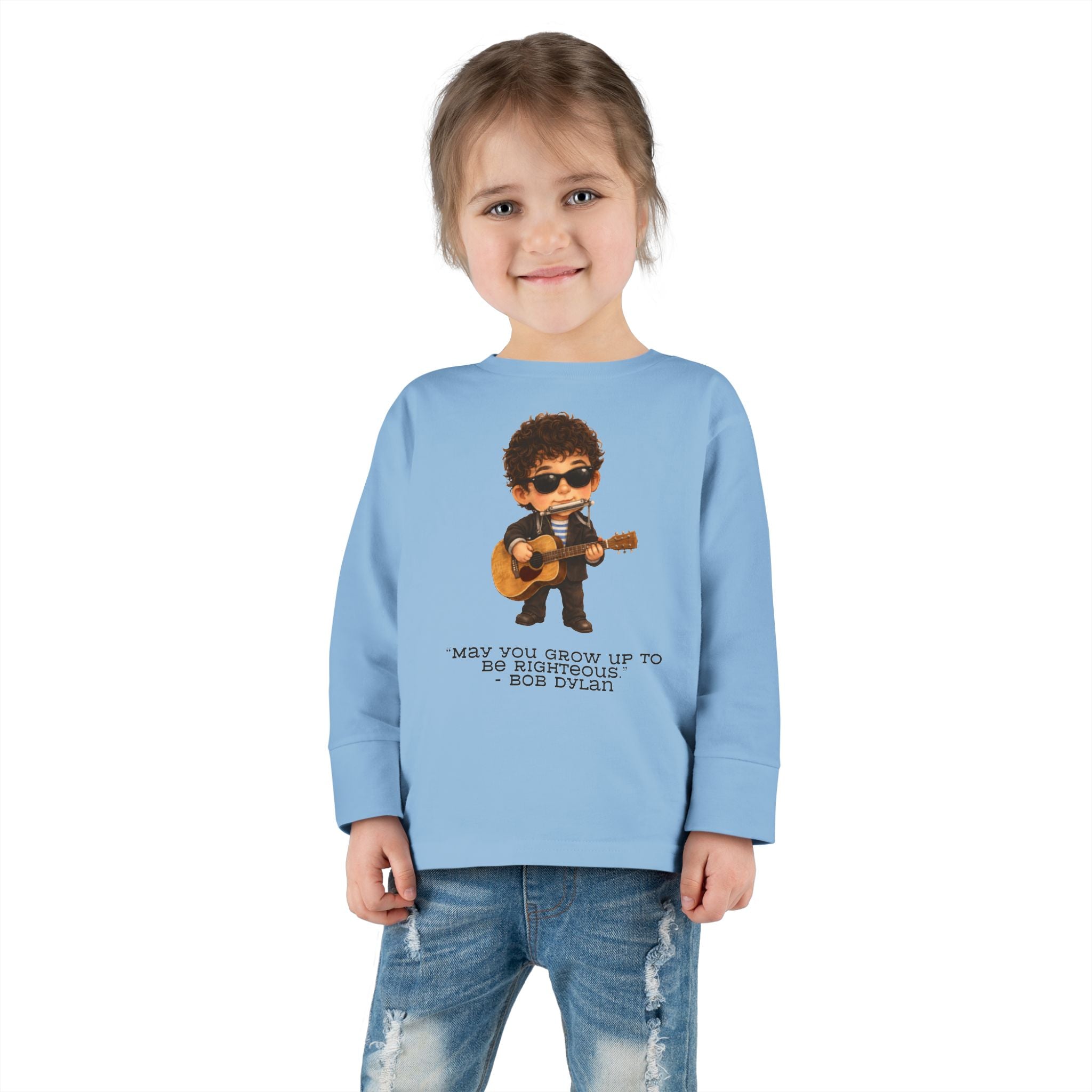 Bob Dylan Kids Shirt, May You Grow Up to Be Righteous Quote Tee, Jewish Music Legend Kids Shirt, Jewish History Shirt