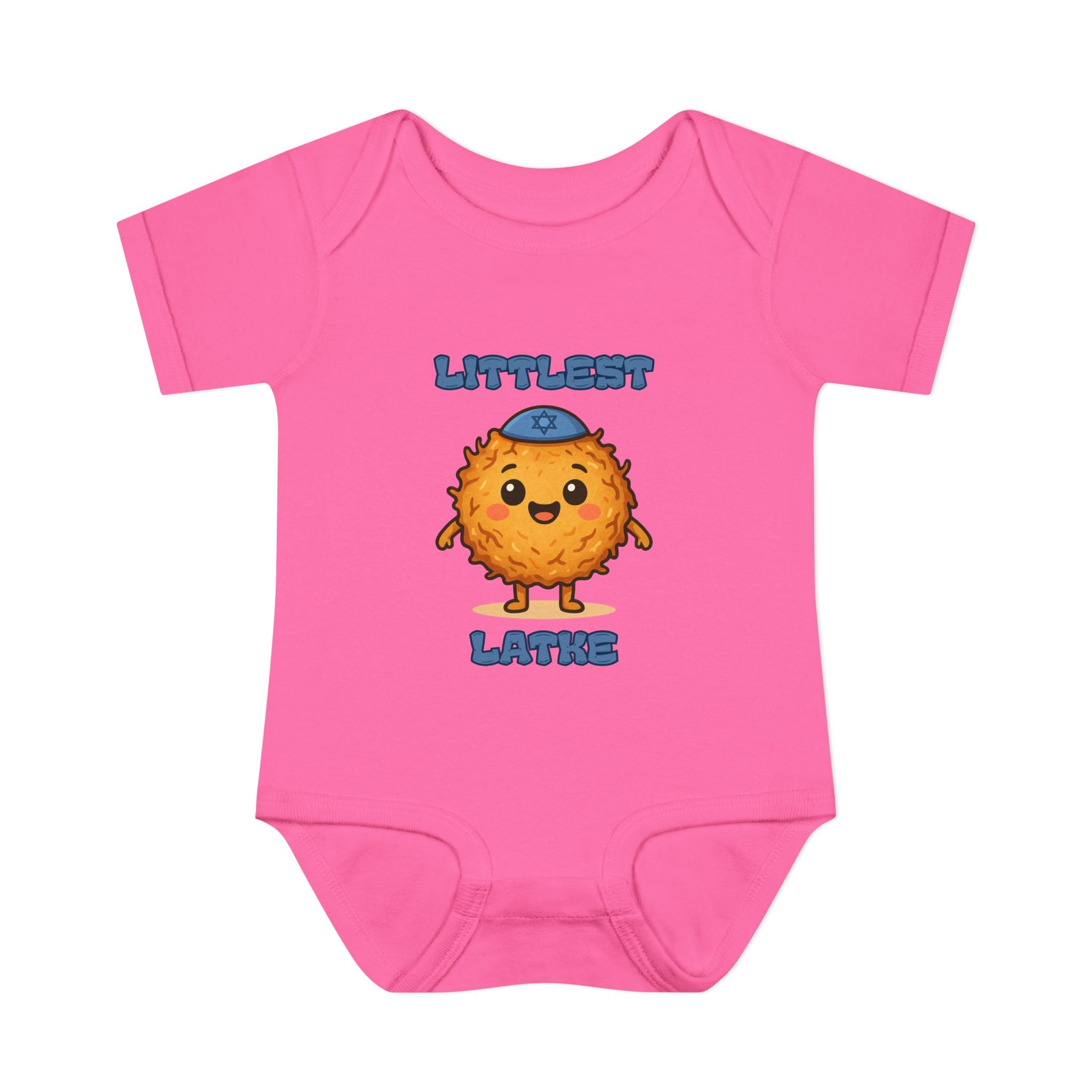 Hanukkah Latke Baby Bodysuit, Funny Hanukkah Infant Onesie, Jewish Baby Gift for Festival of Lights, Cute Holiday Outfit