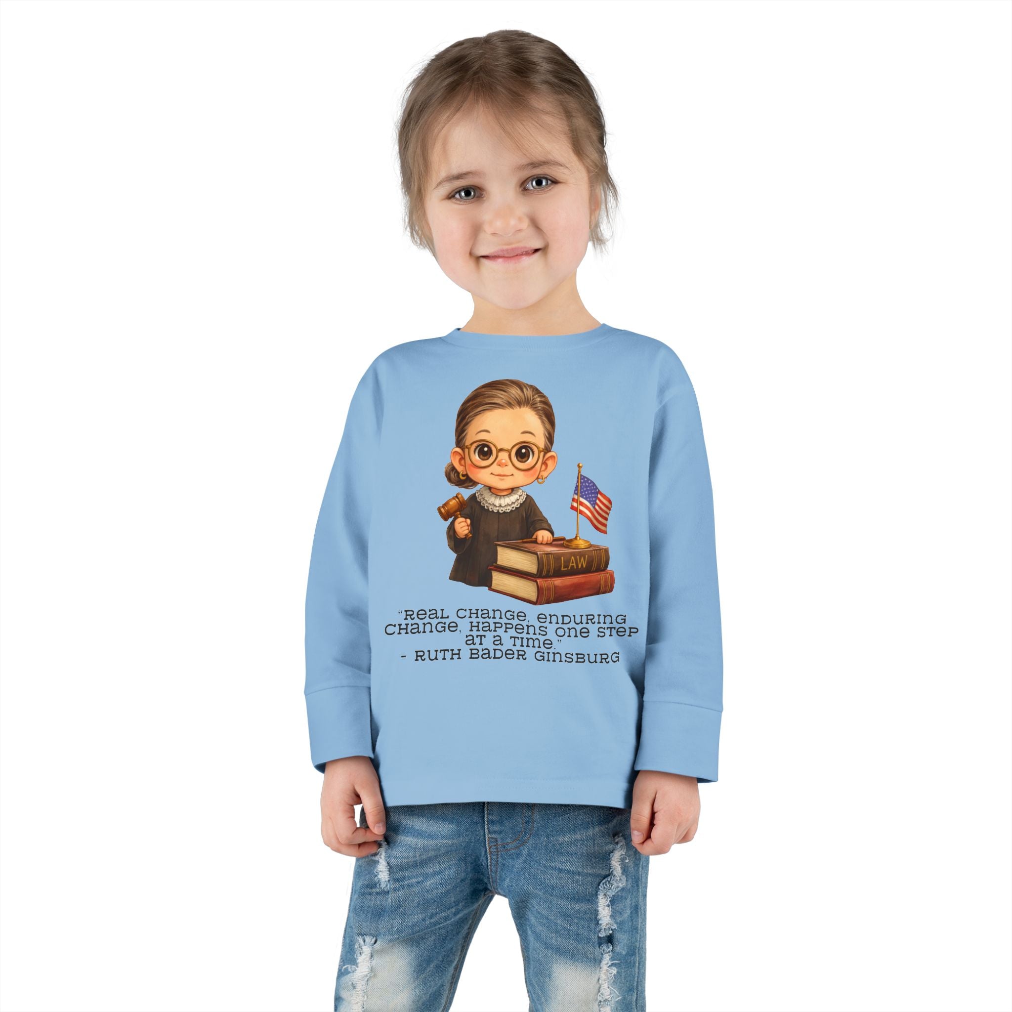 Ruth Bader Ginsburg Kids Shirt, RBG Quote Kids Tee, Jewish Hero Kids Shirt, Jewish History Shirt for Children, Girl Power Kids