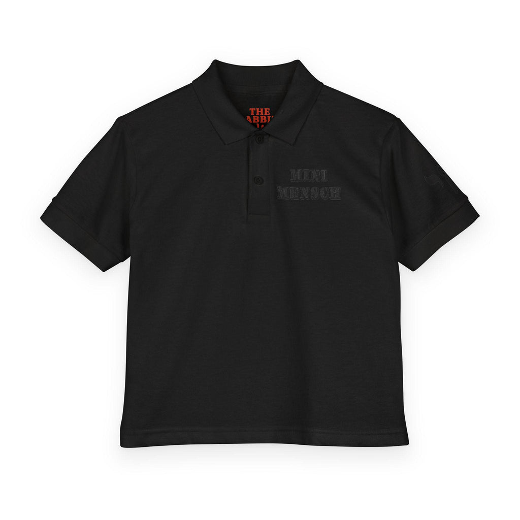 Mini Mensch Youth Polo Shirt, Jewish Pride, Bar Mitzvah Outfit