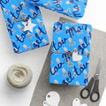 Bris Wrapping Paper | Brit Milah Gift Wrap | Mazel Tov Paper with Scissors | Jewish Baby Boy Gift Wrap | Unique Jewish Celebration Paper