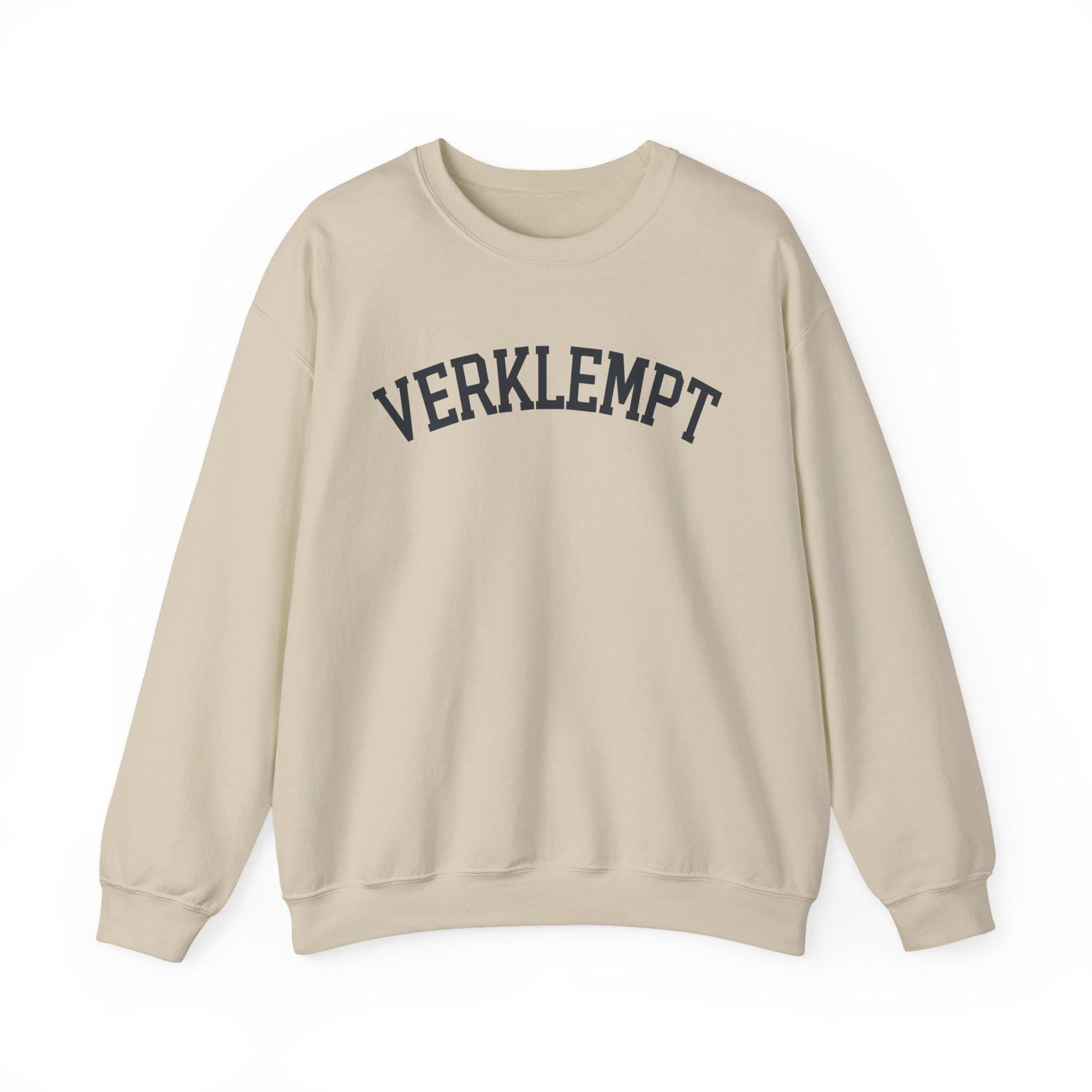 Verklempt Sweatshirt | Yiddish Slang Crewneck, Cozy Graphic Pullover