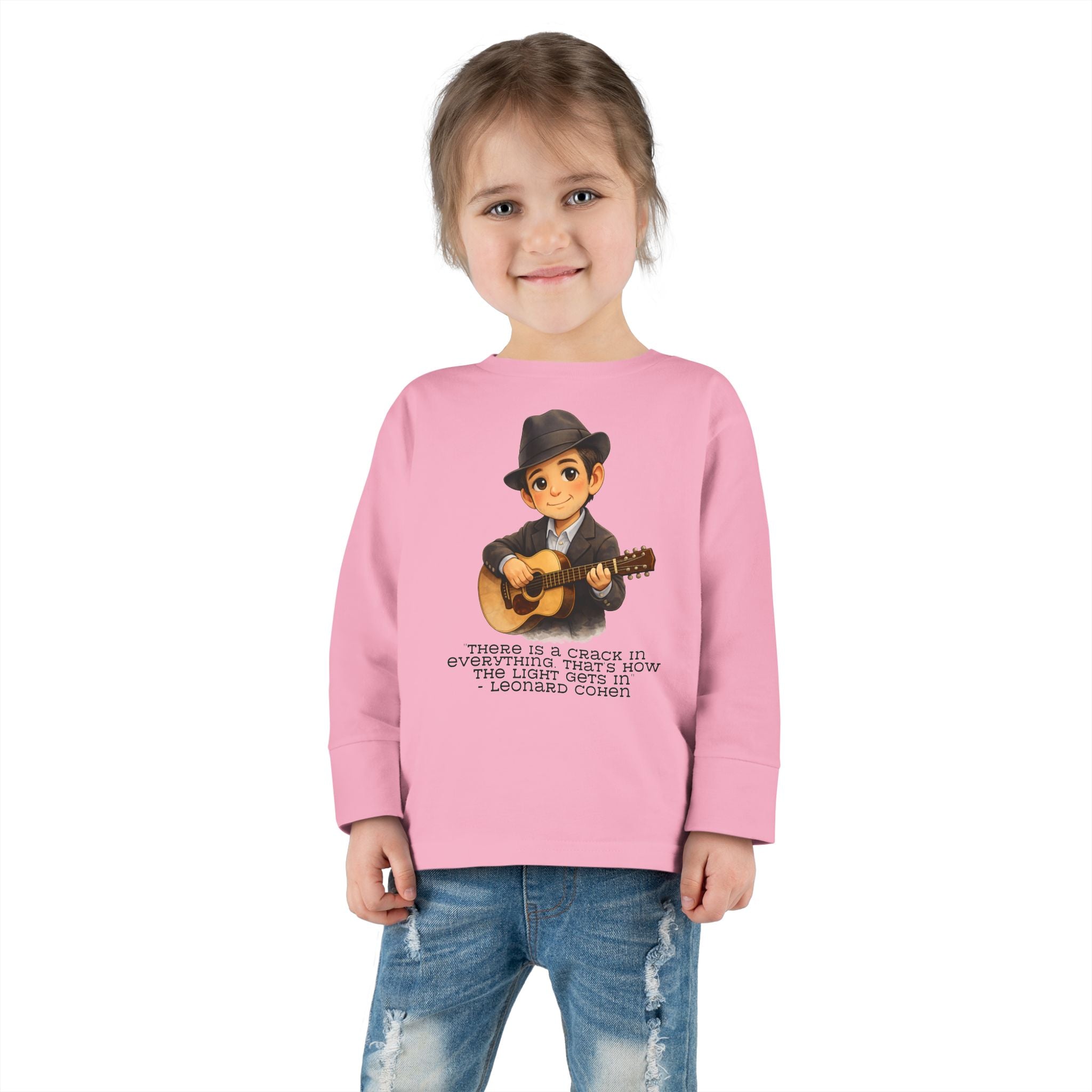 Leonard Cohen Kids Shirt, There Is a Crack in Everything Quote Tee, Jewish Music Legend Kids Shirt, Jewish History Shirt