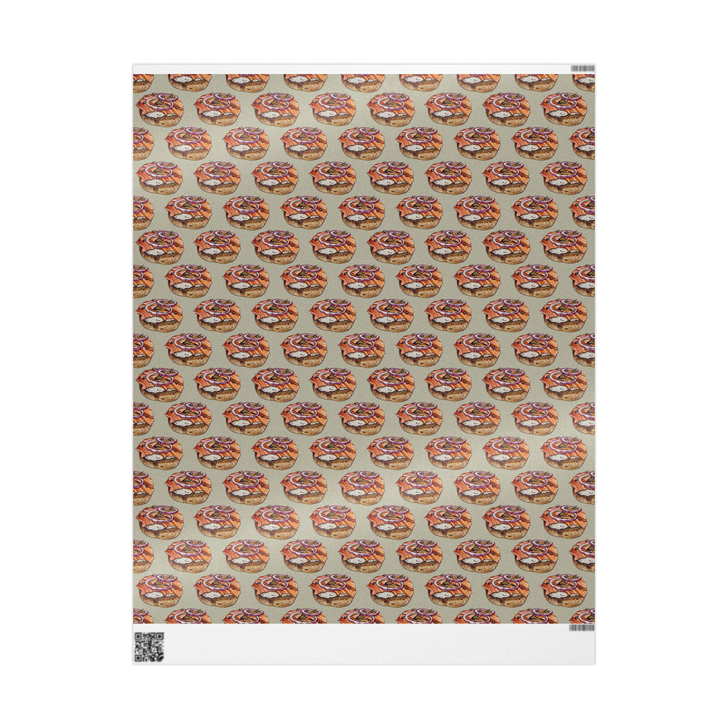 Bagels and Lox Wrapping Paper, Jewish Brunch Gift Wrap