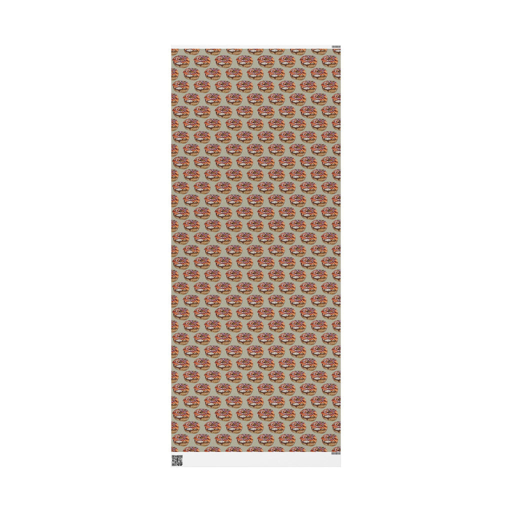 Bagels and Lox Wrapping Paper, Jewish Brunch Gift Wrap