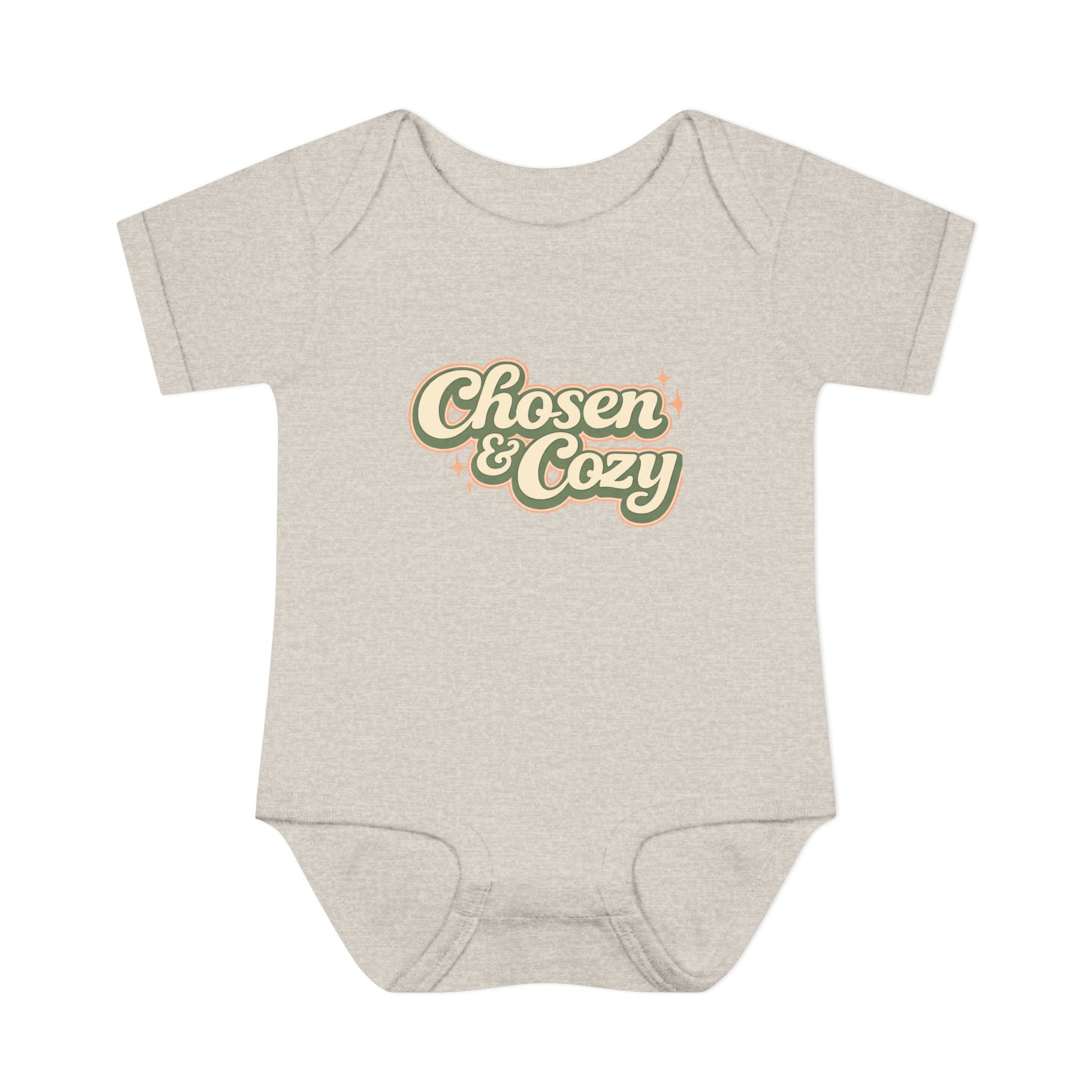 Chosen & Cozy Passover Pasach Infant Bodysuit | Retro Script Baby Onesie