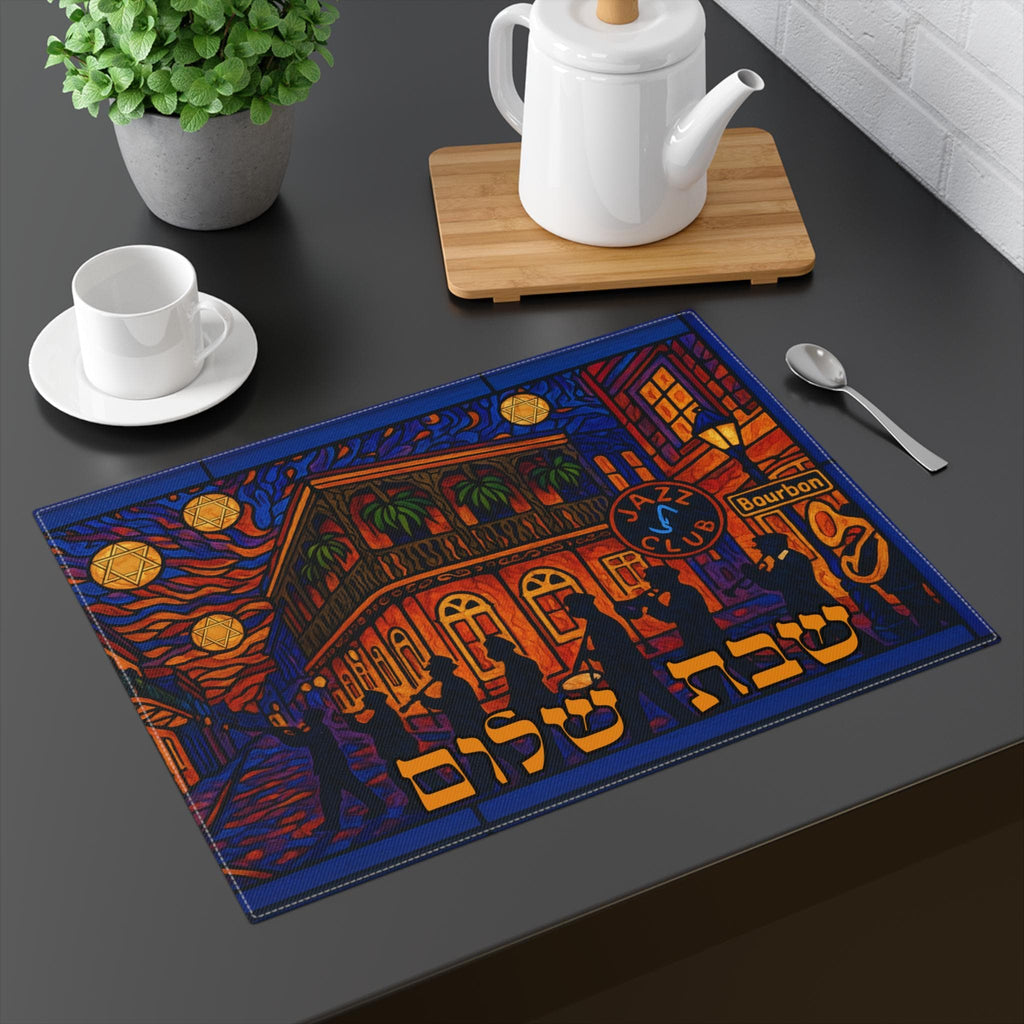 Bourbon Street Jazz Challah Cover | New Orleans Shabbat Shalom