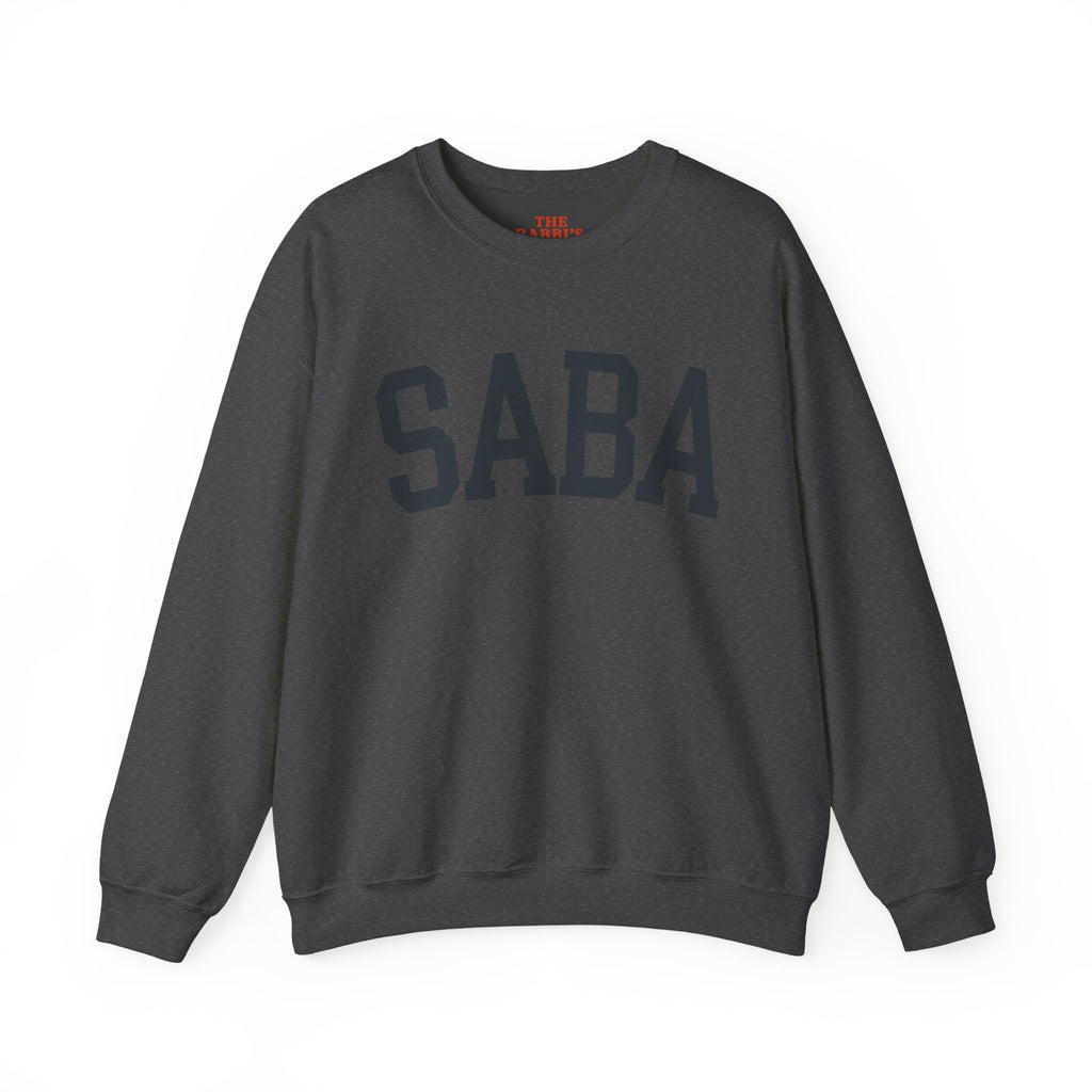 SABA Sweatshirt Hebrew Grandpa Crewneck, Jewish Grandfather Collegiate Letter Sweater Gift